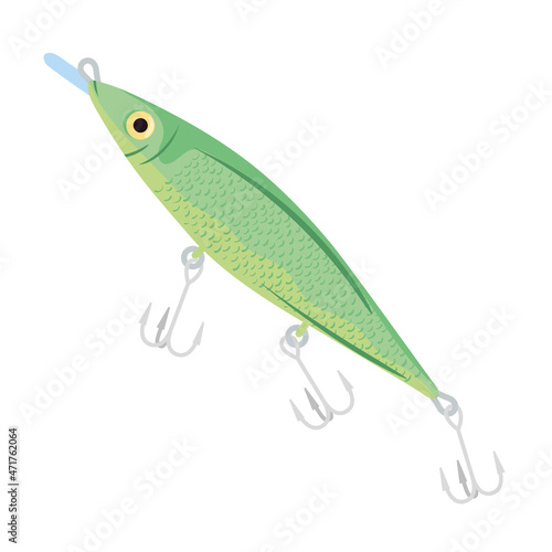 fishing lure with three hooks