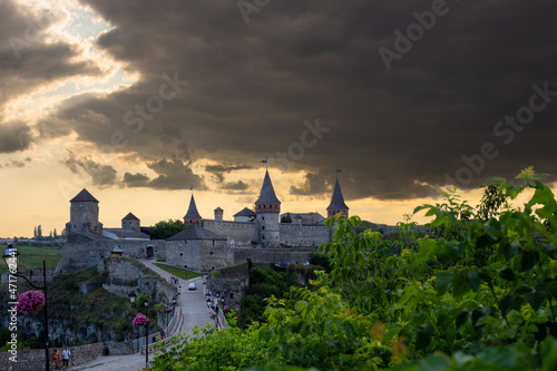 Old medieval castle castle in Kamianets-Podilskyi