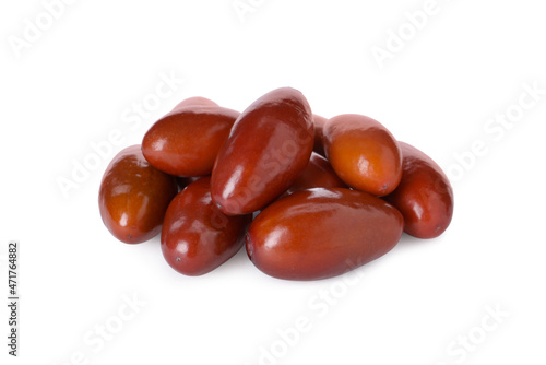 Wallpaper Mural Heap of ripe red dates on white background Torontodigital.ca