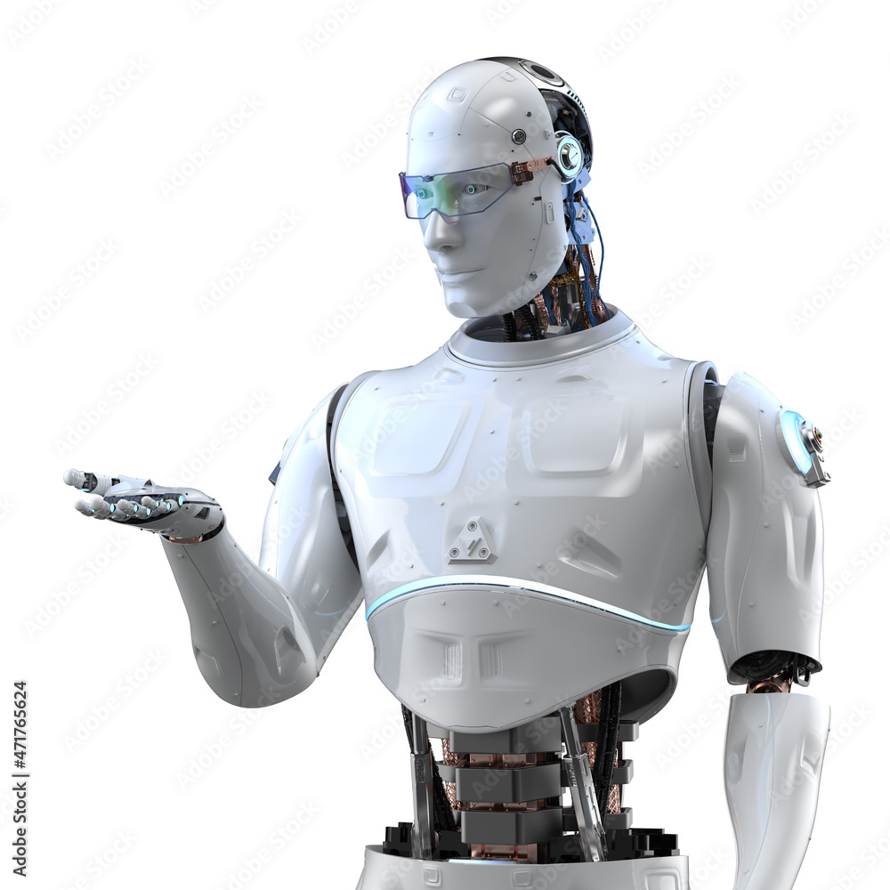 artificial intelligence robot or cyborg empty hand artificial intelligence robot or cyborg empty hand