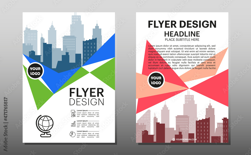 Brochure design template vector. Flyers report business magazine poster. Presentation brush concept in A4 layout. Brochure design template vector. Flyers report business magazine poster. Presentation brush concept in A4 layout.