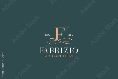 Letter F Luxury Style Royal Logo