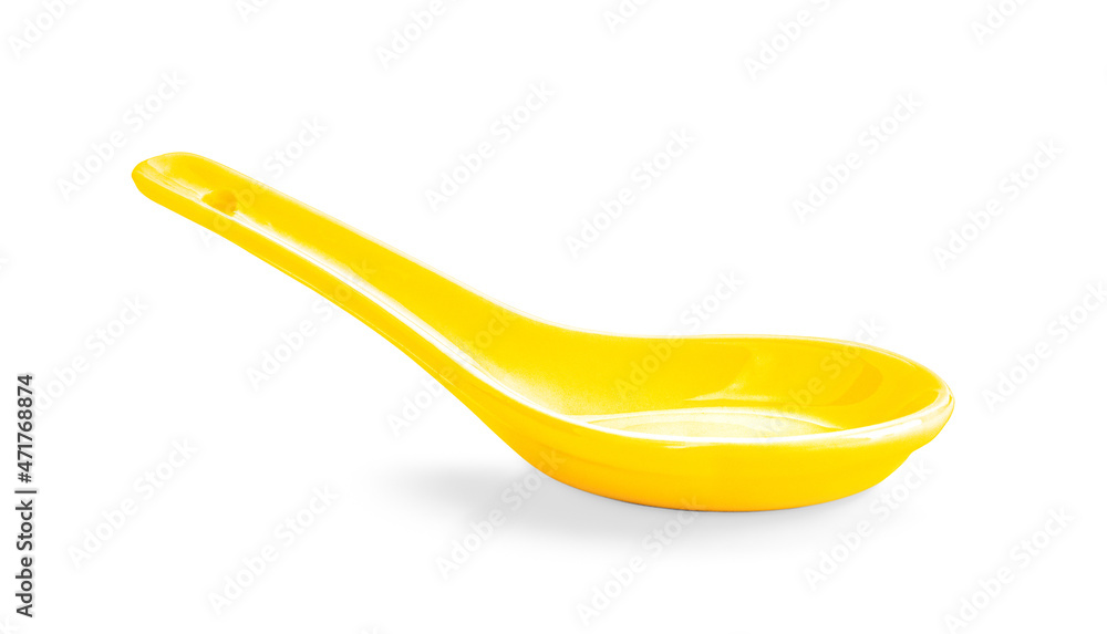 ceramic spoon isolated on white background ceramic spoon isolated on white background
