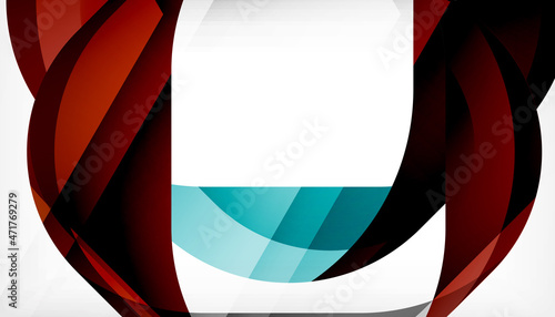 Abstract square shape with overlapping waves, minimal geometric background. Vector Illustration For Wallpaper, Banner, Background, Landing Page Free Download Abstract square shape with overlapping waves, minimal geometric background. Vector Illustration For Wallpaper, Banner, Background, Landing Page - GFXLoad
