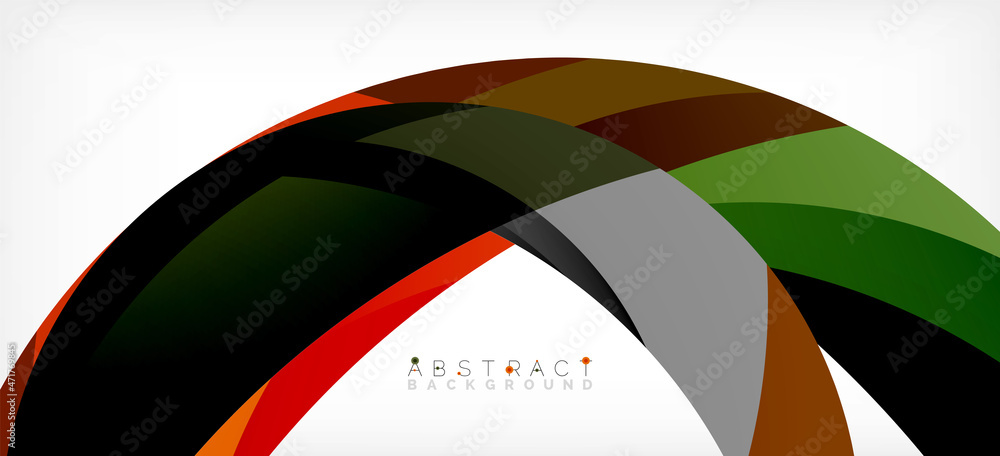 Color circle shapes, minimal geometric background. Trendy dynamic composition. Vector Illustration For Wallpaper, Banner, Background, Landing Page Color circle shapes, minimal geometric background. Trendy dynamic composition. Vector Illustration For Wallpaper, Banner, Background, Landing Page