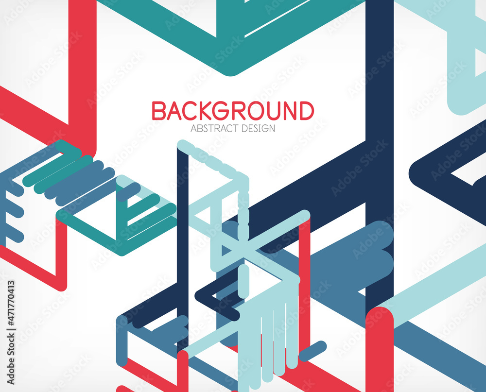 Abstract background. Color lines on white background. Linear abstract composition. Techno or business concept for wallpaper, banner, background, landing page Abstract background. Color lines on white background. Linear abstract composition. Techno or business concept for wallpaper, banner, background, landing page