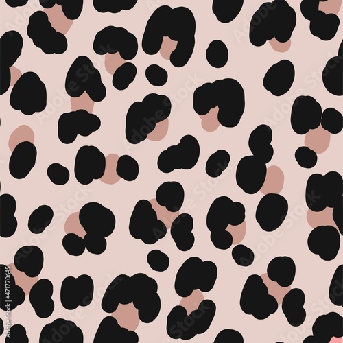 Safari - Animal Print vector illustrations. Seamless pattern. Abstract pattern - leopard