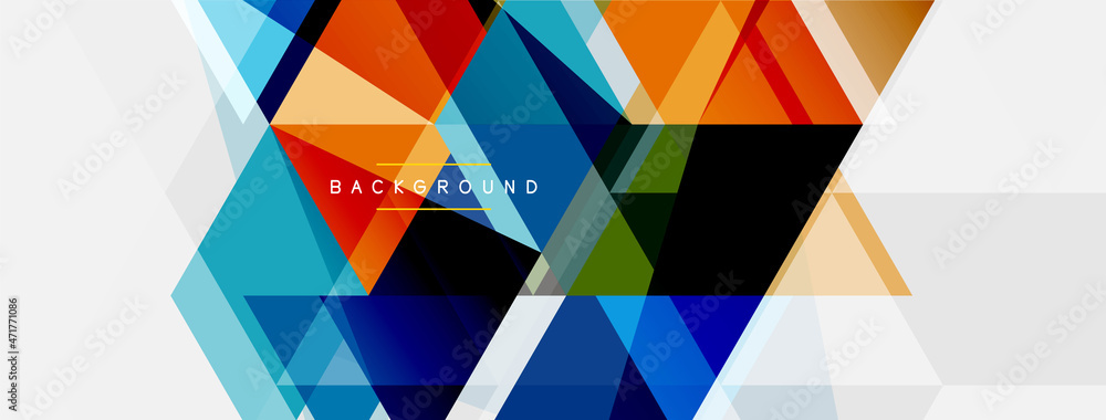 Mosaic triangles geometric background. Techno or business concept, pattern for wallpaper, banner, background, landing page Mosaic triangles geometric background. Techno or business concept, pattern for wallpaper, banner, background, landing page