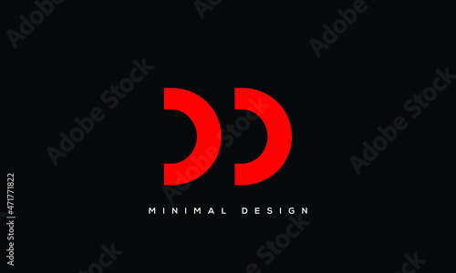 alphabet letters monogram icon logo DD