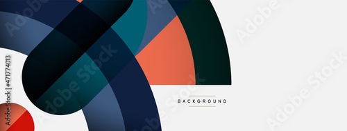 Trendy shapes, color minimal design composition, lines and shadows for wallpaper banner background or landing page