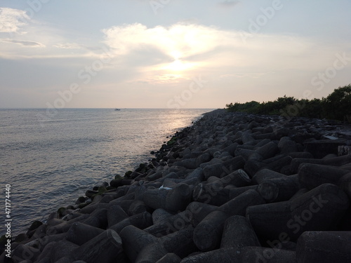 sunset on the beach