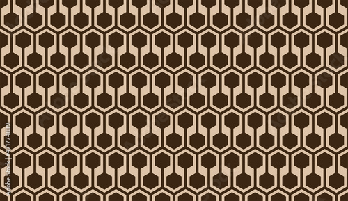 Retro seamless pattern. Abstract geometric background. Vector Illustration.