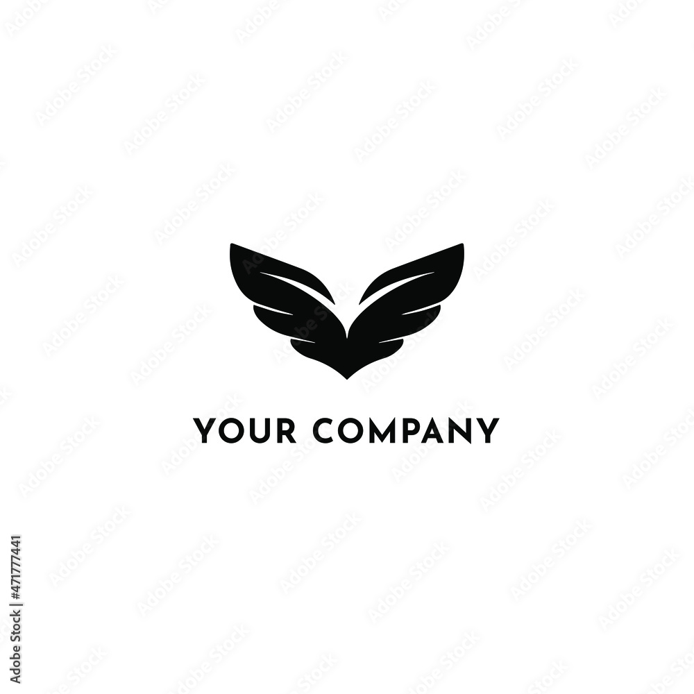 Wings symbol Logo For Company Wings symbol Logo For Company