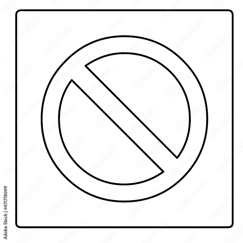 road traffic sign layout outline forbidden not allowed ban road traffic sign layout outline forbidden not allowed ban
