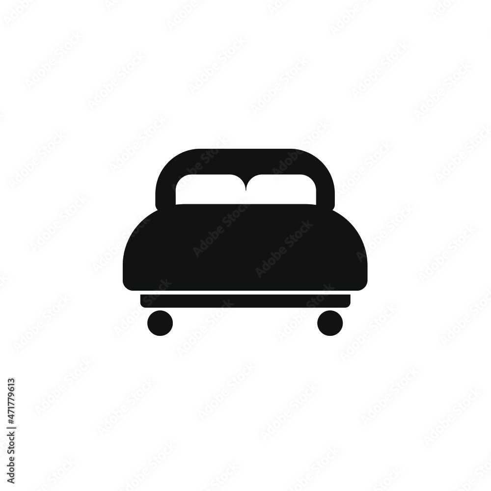 bed icons symbol vector elements for infographic web