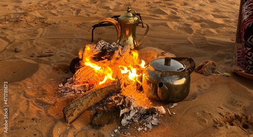 Valokuva Arabian Coffee on Desert Fire