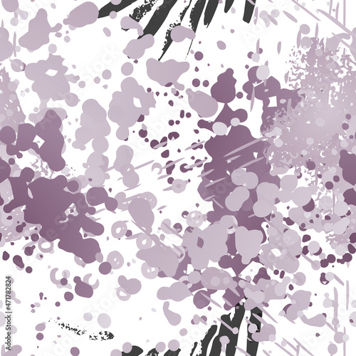 Splash Seamless Pattern. Fashion Concept.