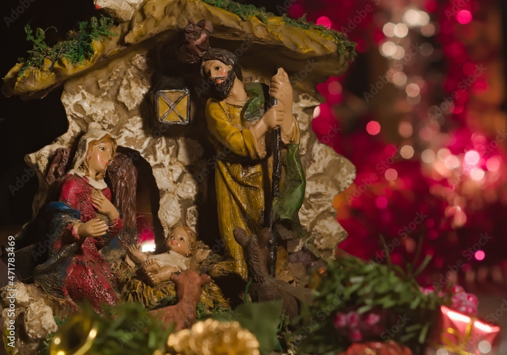 Bethlehem - the birth of Jesus Christ. Virgin mary with jesus