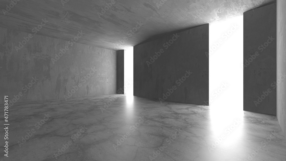 Abstract architecture background. Empty rough concrete interior Abstract architecture background. Empty rough concrete interior