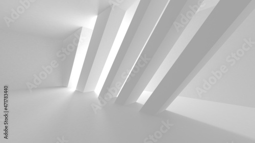 White Modern Background. Abstract Building Concept