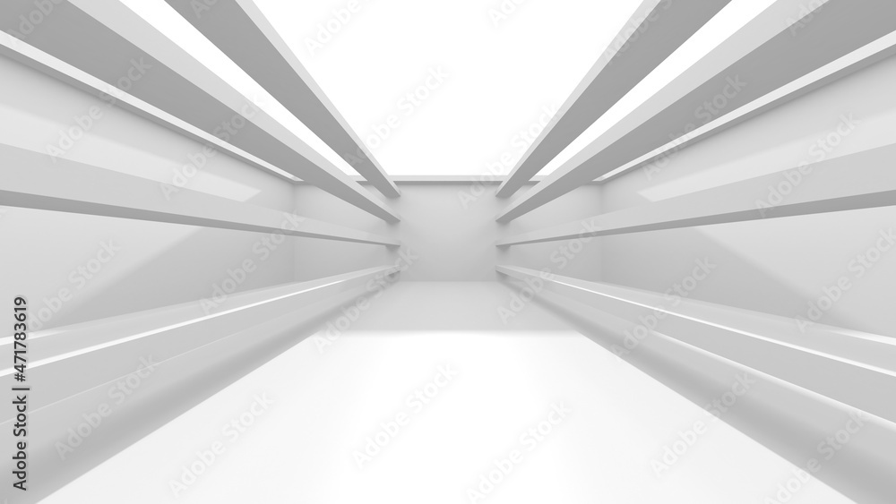 Abstract White Architecture Design Concept Abstract White Architecture Design Concept
