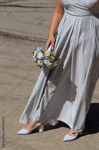 bride with bouquet