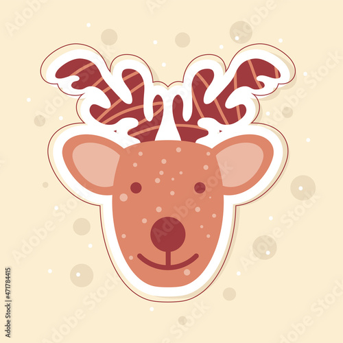 cute reindeer face