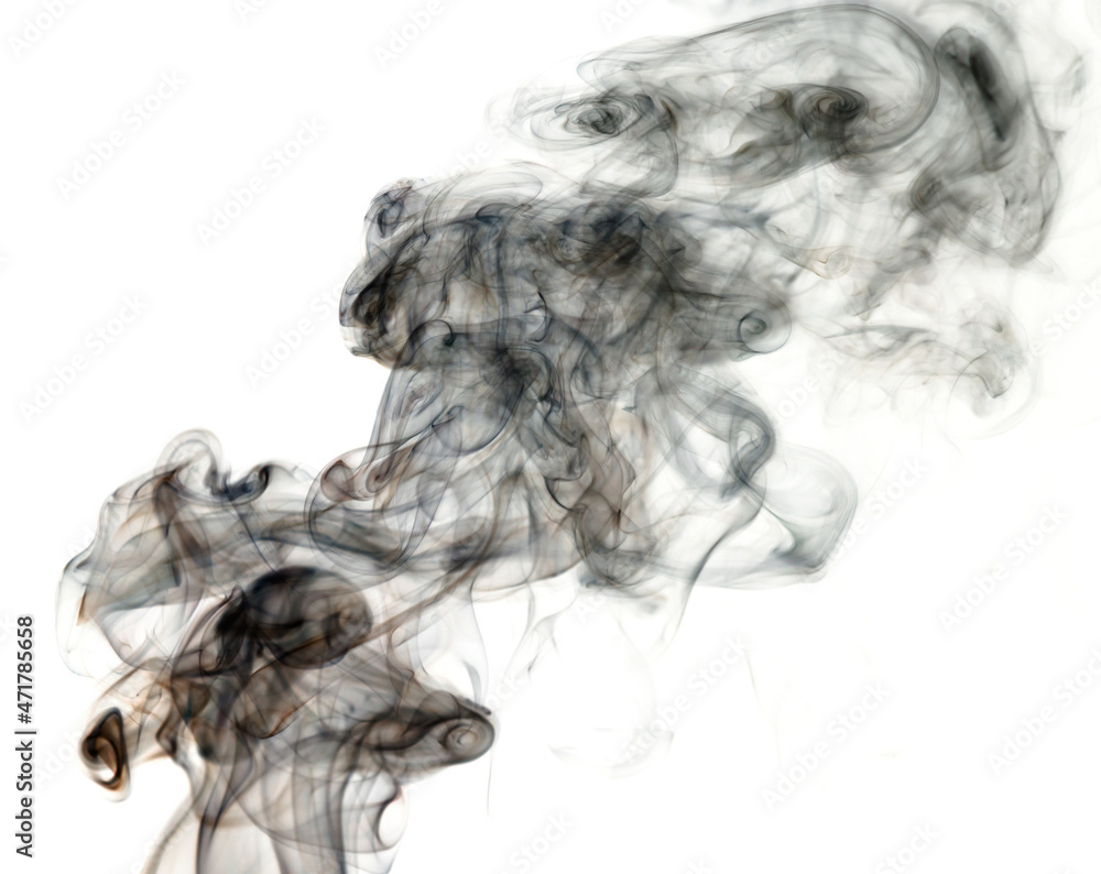 Smoke on a white background. Smoke on a white background.