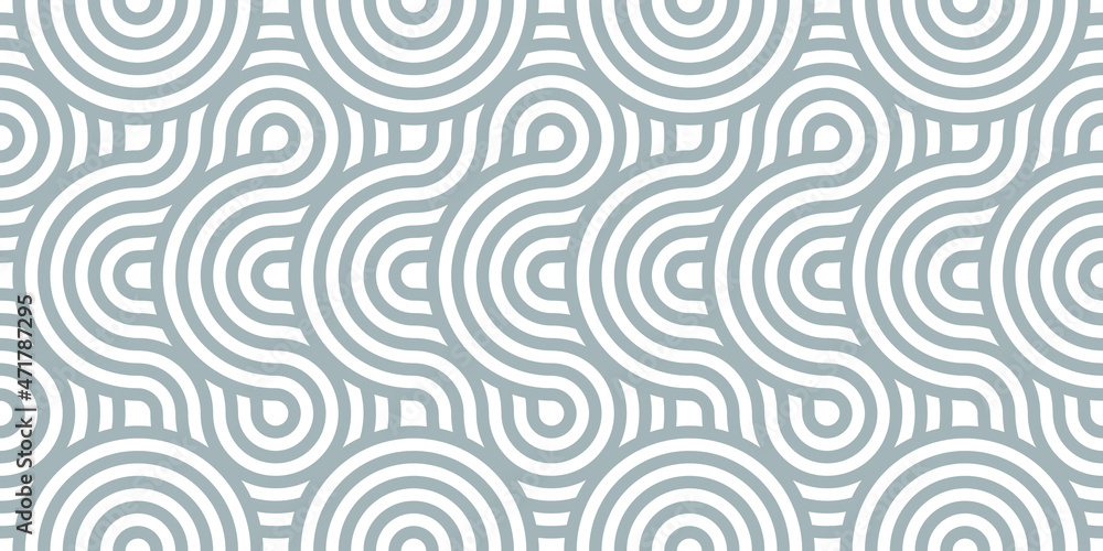 Abstract lines geometric seamless pattern. Rounded pattern. Vector repeat endless fabric background. Abstract lines geometric seamless pattern. Rounded pattern. Vector repeat endless fabric background.