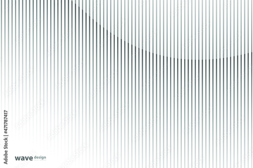 Fototapeta premium Abstract striped Background. Waved lines texture. Tech design