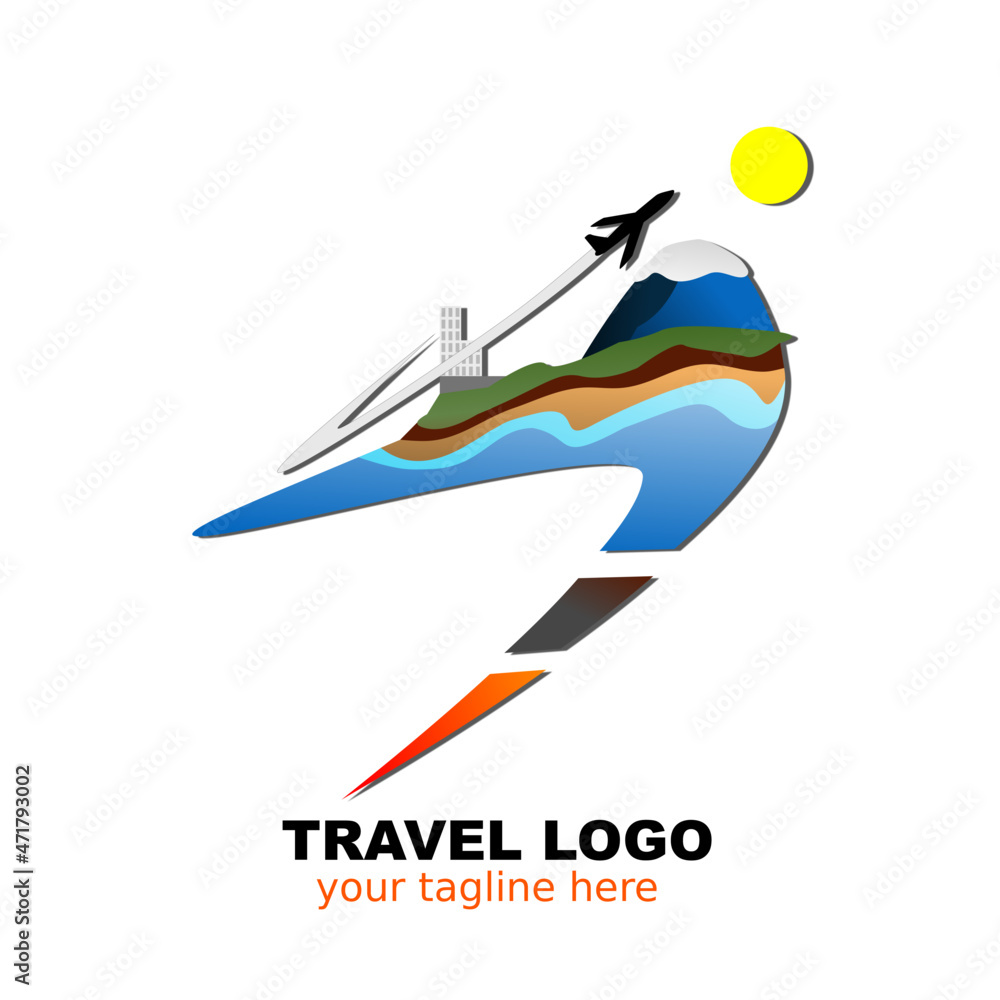 Fototapeta Travel agent or company logo