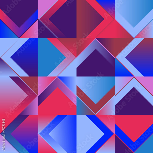 Digital Design Of Generative Art Graphics as Abstract Vector Pattern Background