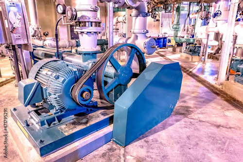 Wallpaper Mural Equipment, cables and piping as found inside of industrial power plant Torontodigital.ca