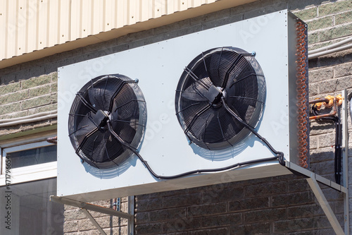 Large outdoor air condition...