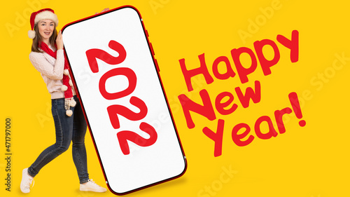 Happy New Year banner. Cong...