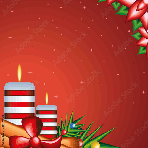 christmas candles background
