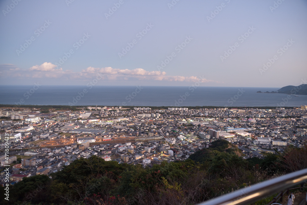 Obraz premium 延岡市の街並み