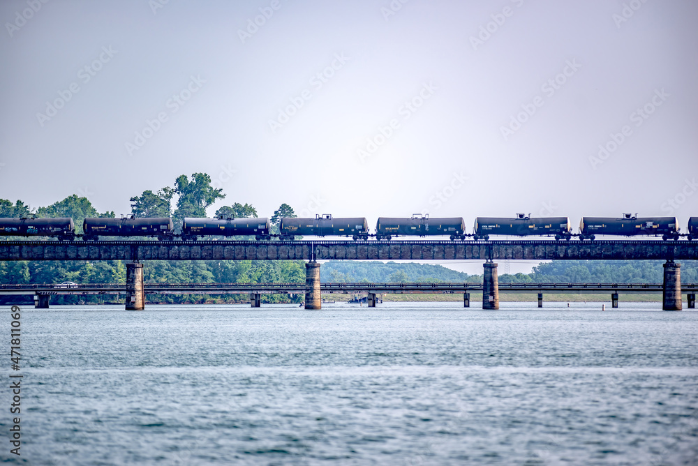 locomotive train bridge with train crossing lake locomotive train bridge with train crossing lake