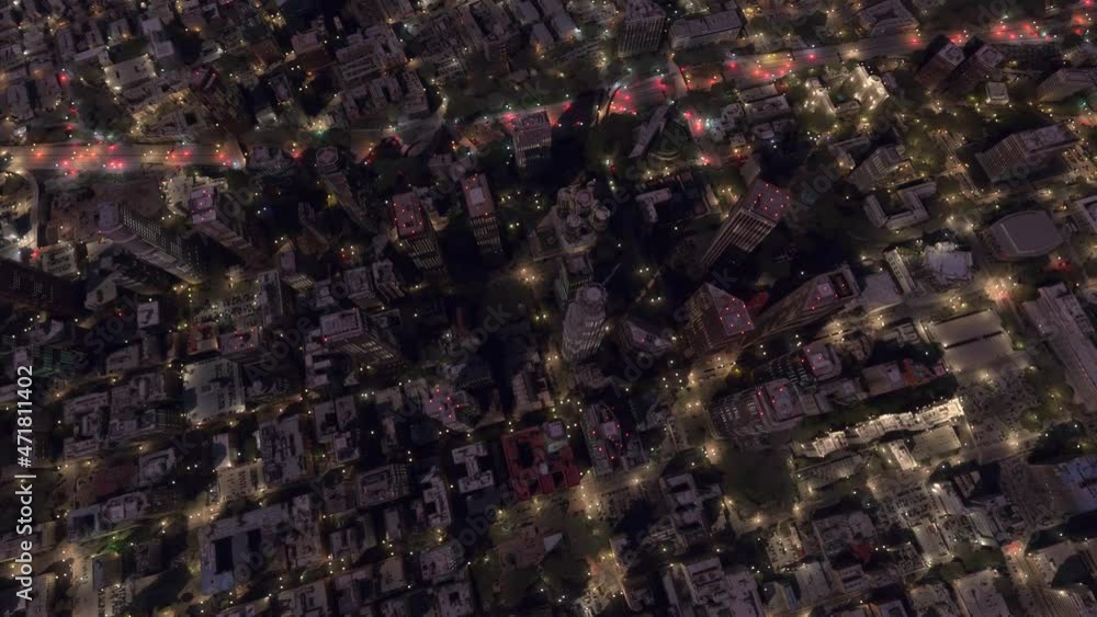 Aerial night view of Downtown Los Angeles DTLA is the central business district located in California it contains a diverse residential area the district is home to over 500,000 jobs 4k animation Aerial night view of Downtown Los Angeles DTLA is the central business district located in California it contains a diverse residential area the district is home to over 500,000 jobs 4k animation