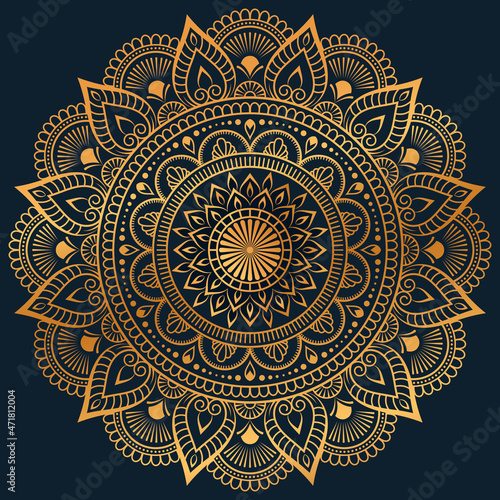 Seamless vector mandala pattern design for background