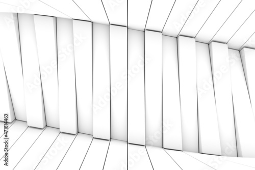 Black and white oblique abstract background 3D render illustration