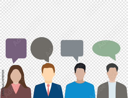 Feedback customer, opinion. Vector illustration. Flat design.