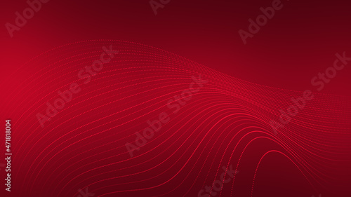 Abstract valentine day background. Connected dots and lines.