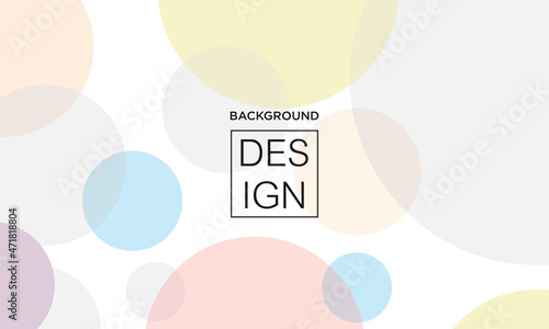 colorful background vector with simple flat colorful ball icon