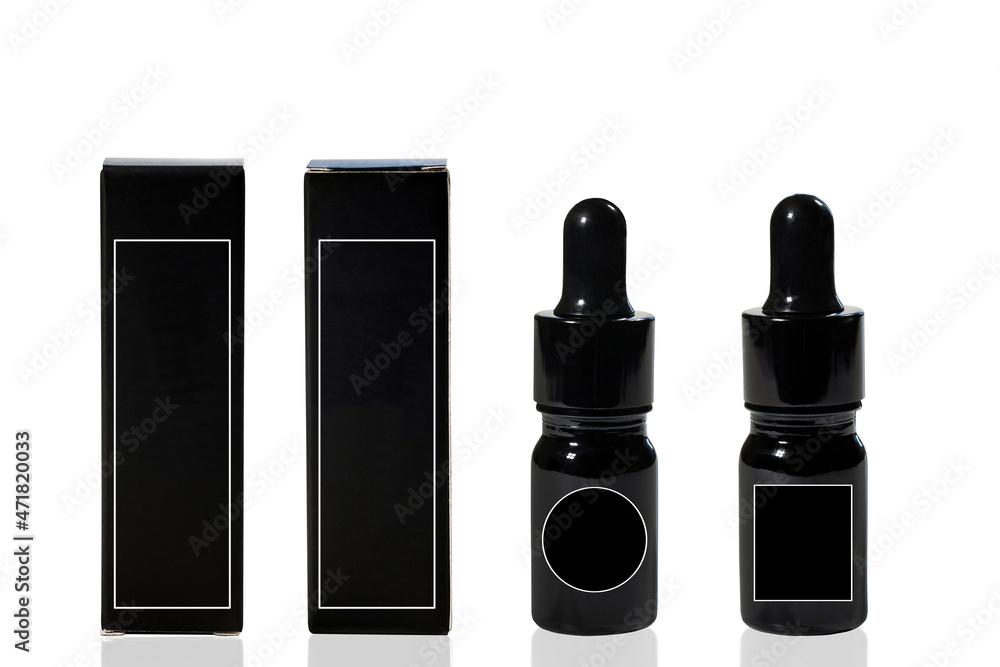 Eyebrow oil set isolated on white background. Eyebrow oil set isolated on white background.