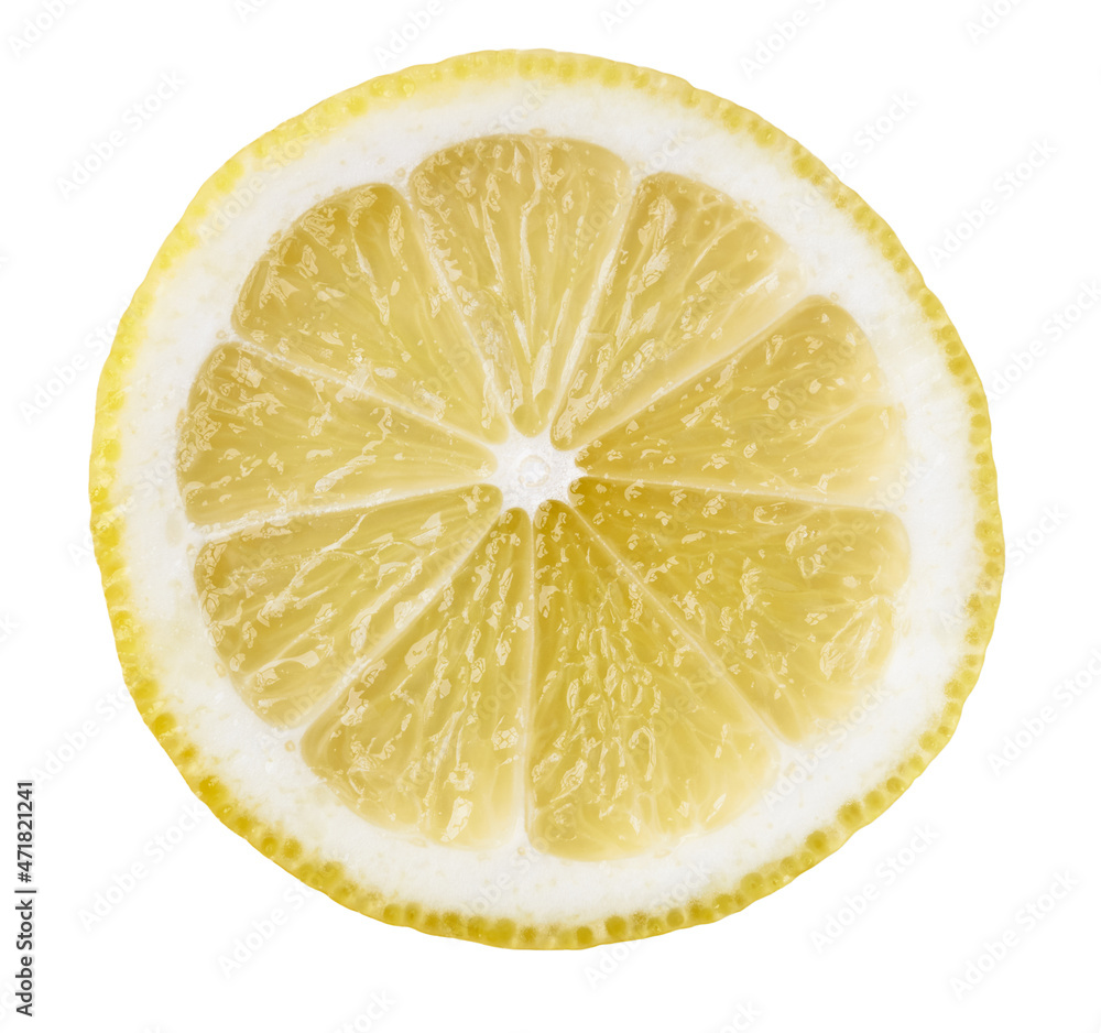 Slice of lemon isolated on a white background Slice of lemon isolated on a white background