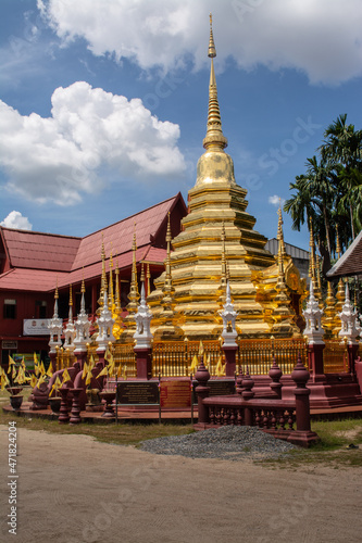 Within Wat Pan-Tao is a Buddhist temple in Chiang Mai province northern of Thailand.