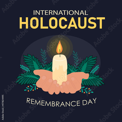 Картината върху платно Holocaust remembrance day