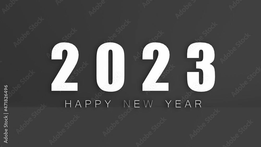 3d rendering of 2023 Creativity and inspiration ideas concepts with nice background