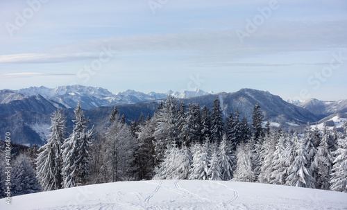 ein herrlicher Wintertag im österreichischen Alpenvorland  © Kurt